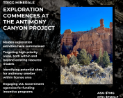 Trigg minerals Exploration Commences at Antimony Canyon