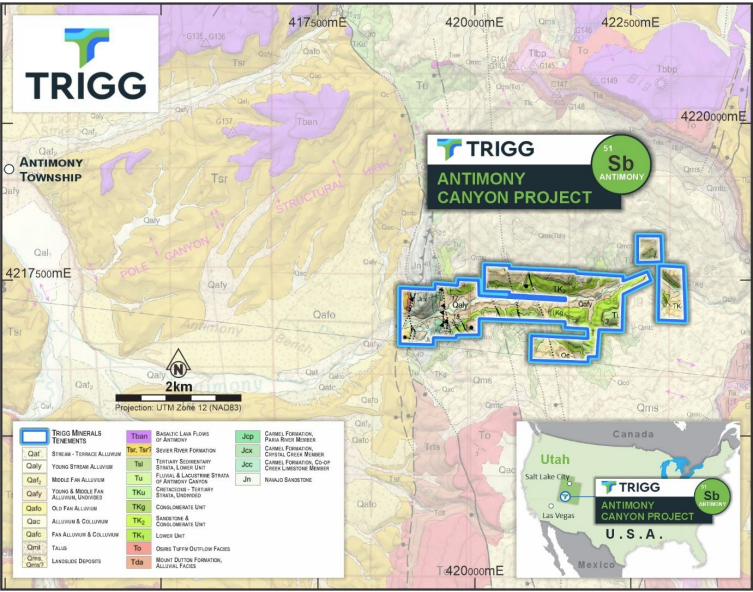 Trigg Antimony Canyon Deposit